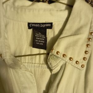 Cotton Express Studded Shirt